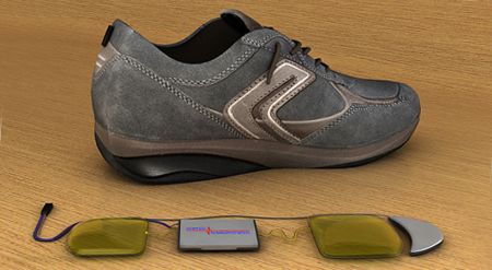 通过行走产生能量的鞋创意设计