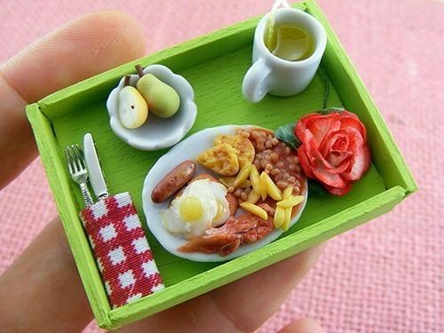 精致的微型食物雕刻创意设计