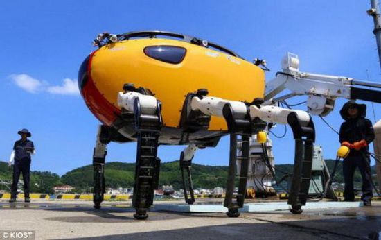 韩国研制“螃蟹机器人”可勘测深水环境创意设计
