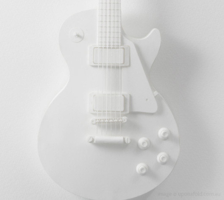 纸板模型电吉他创意设计