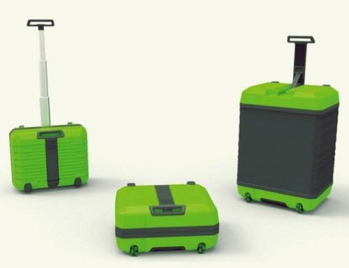 可“变大”的行李箱创意设计