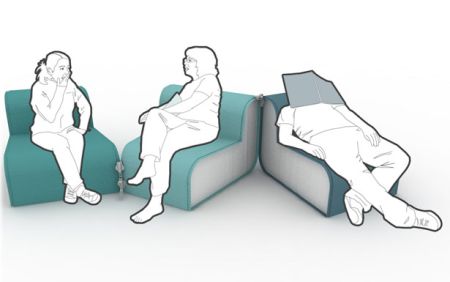 拉链组合沙发创意设计