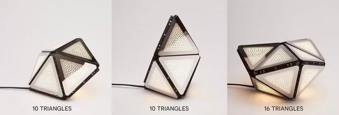 带磁性的模块化创意灯具像积木一样拼接