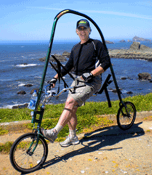 GlideCycle自行车创意，没有链条没有脚蹬