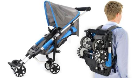 背包式折叠婴儿车创意设计
