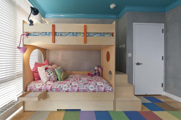 简约时尚的一体式定制儿童床创意设计