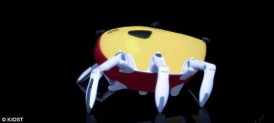 韩国研制“螃蟹机器人”可勘测深水环境创意设计