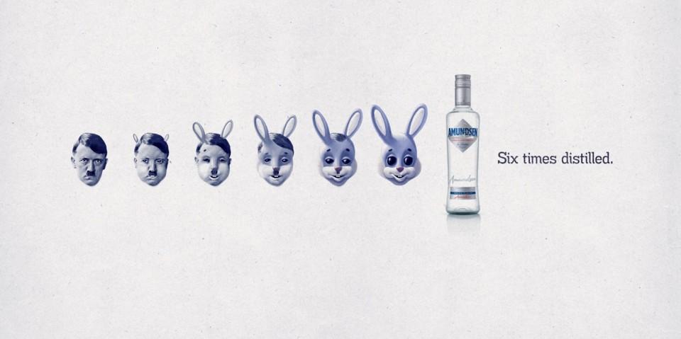 伏特加广告创意设计:六次蒸馏 再坏也会变好