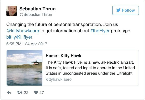 飞行车Kitty创意，Hawk，Flyer将在年底开售