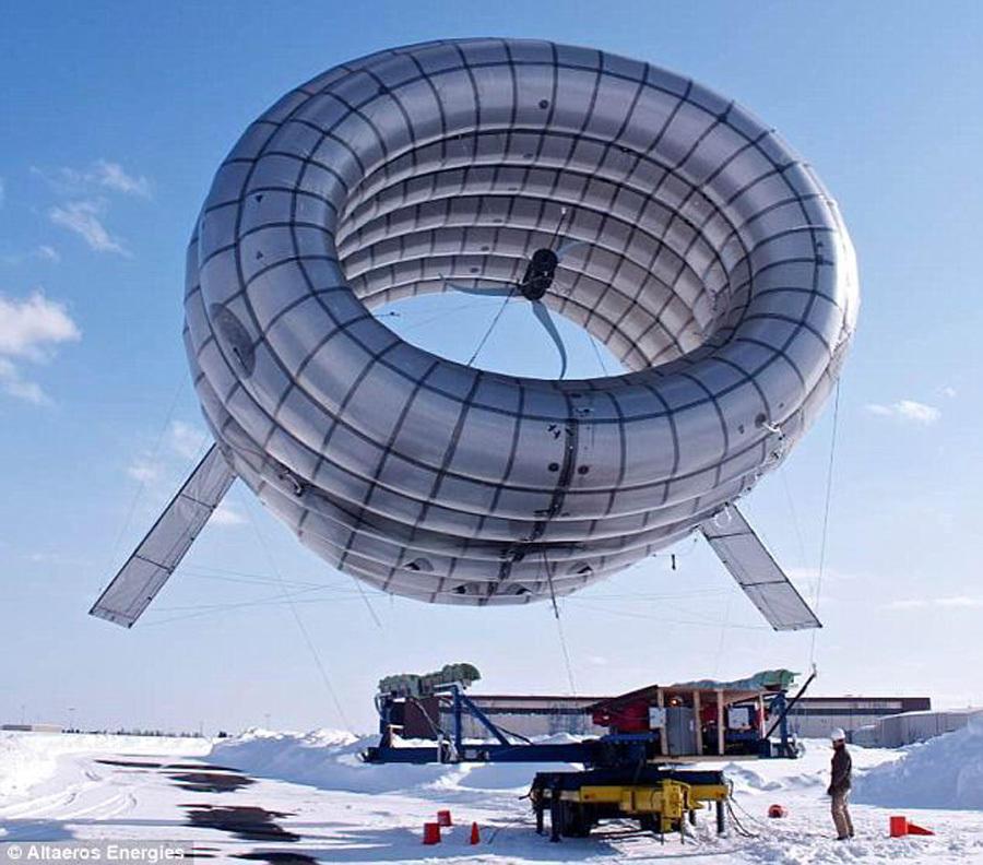 美制造未来浮空式风电：造型酷似UFO创意设计