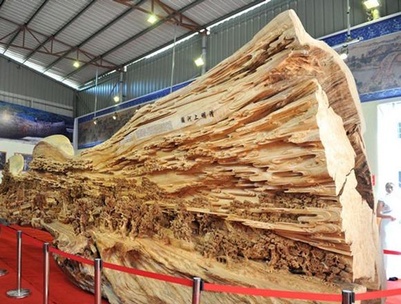 清明上河图木雕—全世界最长的木雕塑创意设计