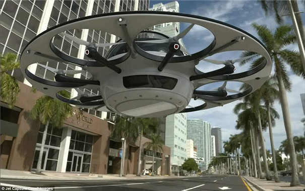 I.F.O概念载人式无人机创意，外形酷似飞碟