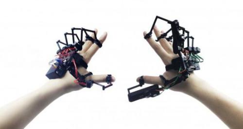 dexmo手部动作捕捉器创意，让你触摸虚拟现实