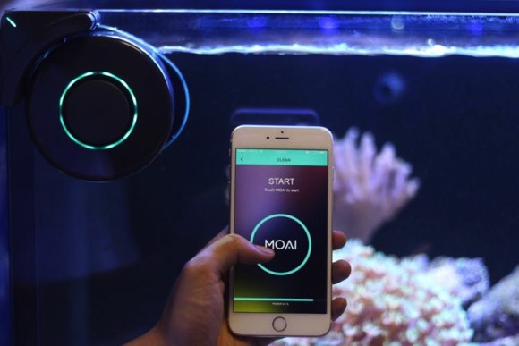 可远程遥控的自动清洗鱼缸机器人创意设计