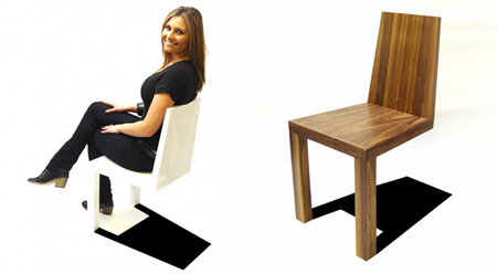 “两条腿”的椅子创意设计