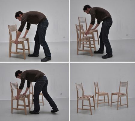 三合一交错椅创意设计