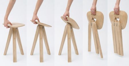 三腿折叠凳创意设计